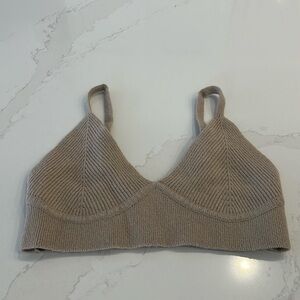 Jonathon Simkhai Aeris Ribbed Knit Bra Top